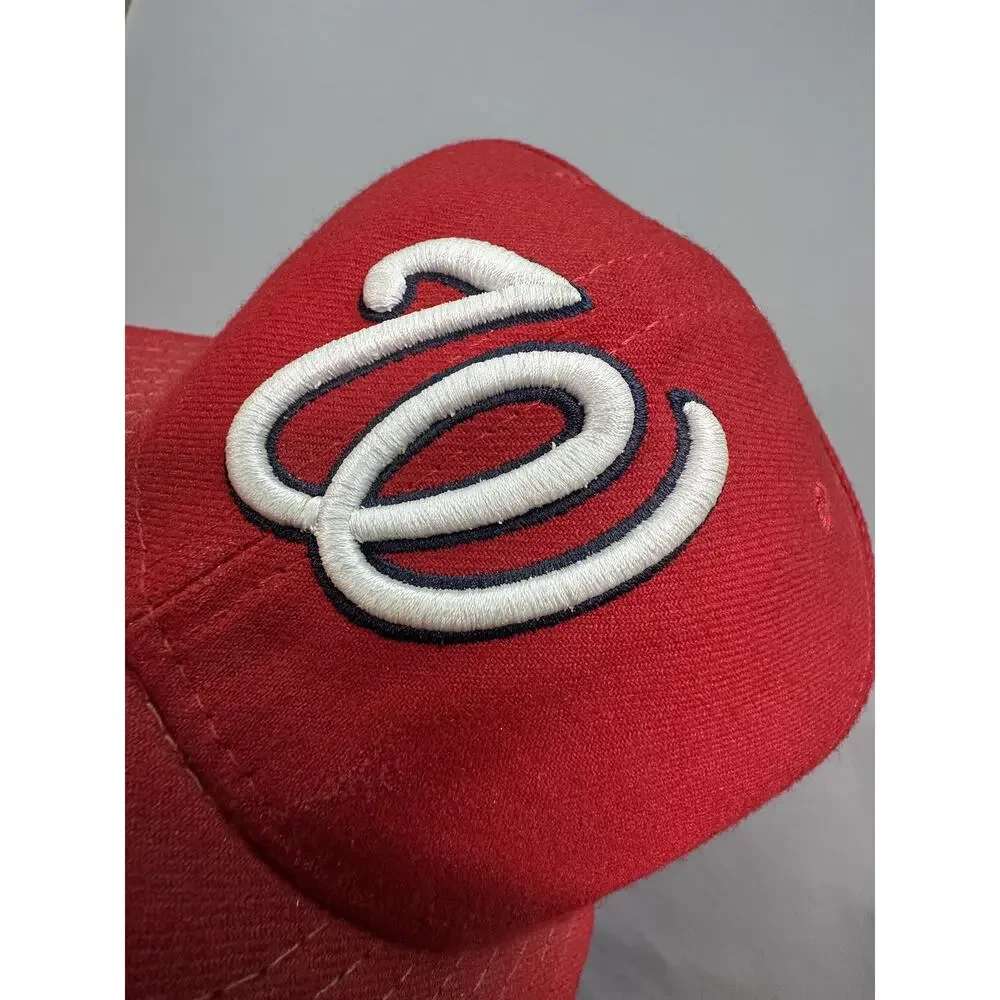 Washington Nationals Hat Cap Fitted Mens 8 Red MLB Baseball On Field New Era
